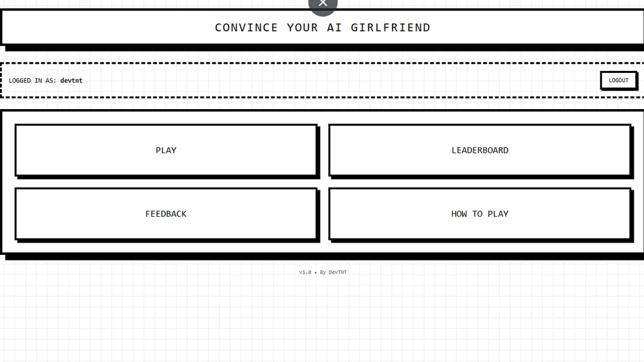 Convince Your AI Girlfriend To Let You Out (LLM) screenshot 3