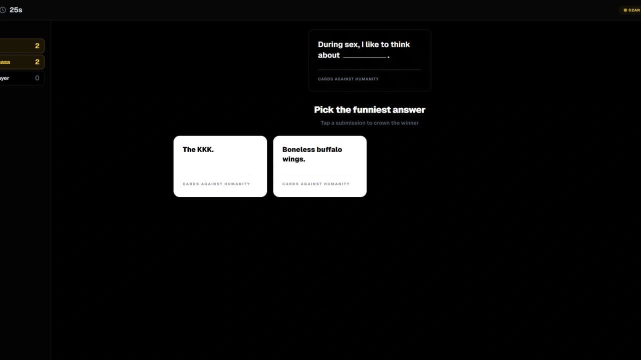 Cards Against Humanity screenshot 1
